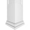 Ekena Millwork Craftsman Classic Square Non-Tapered, Recessed Panel PVC Column, Prairie Capital & Prairie Base CC0608ENMPRPR - alternate 3